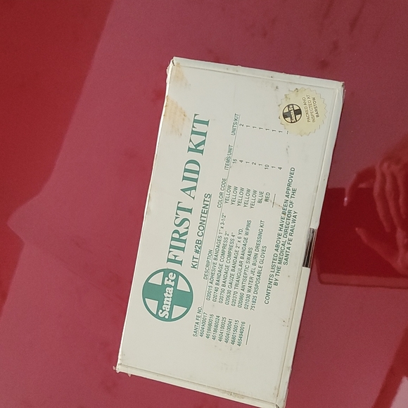 Vintage. Santa Fe RR 1ST Aid kit. Sealed. - Picture 1 of 6